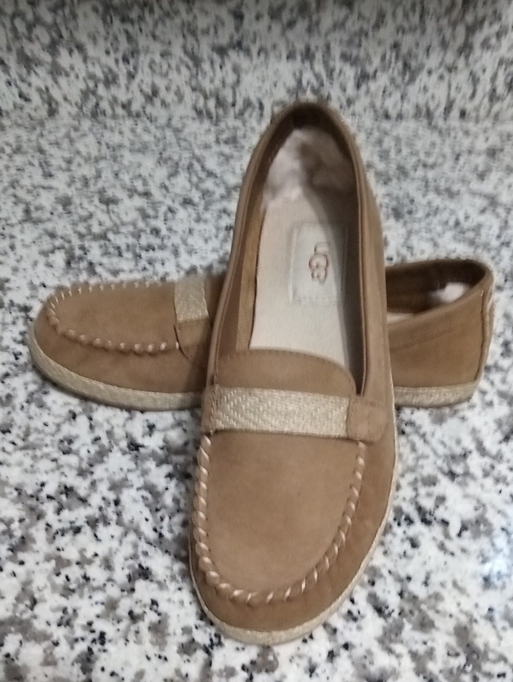 UGG Women's Suede Slip-On Moccasins - Picture 13 of 16